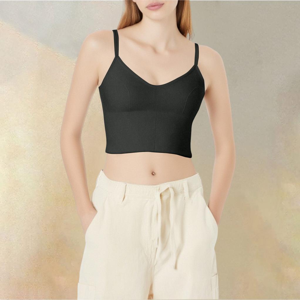 Women's Sleeveless Pleated Vest Shirt Top