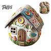 Patchwork Felt Art Project Egg House Kit DIY Craft Spring Celebration Decorations Easter Decor Embroidered for Basket Fillers Handmade