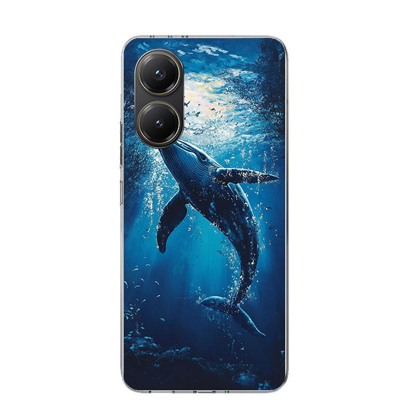 Humpback Whale Sea Giant Phone Case For Xiaomi Poco X7 X6 X5 Pro F7 Ultra Redmi 15C 15 13 13C 12 12C 10 10A 10C 9 9A 9C 9T Cover