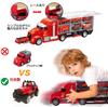 Carecoly Truck Fire Engine Miniature Car Large Storage Alloy Miniature Toy Vehicle with Fire Work Boys and Birthday 6 and Set, Set, Truck, Car, Map,