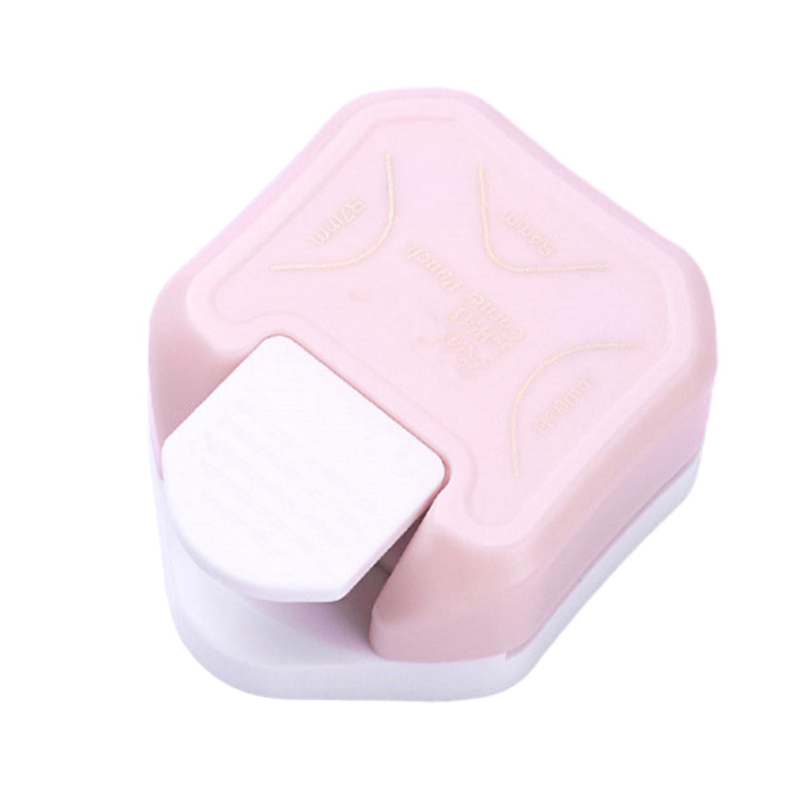 

Portable 3-in-1 Mini Corner Rounder R4 R7 R10 R5mm Round Corner Trimmer Cutter for Card Making,Laminate,Cardstock,Scrapbooking розовый