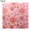 10Pcs/Set Wrapping Tissues Cartoon Pattern Recycled Paper Merry Christmas Snowflake Printed Packaging Paper for Gift