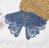 Vintage Shawl O-Neck Doll Fake Collar Shirt Women Hollow Crochet Lace False Collar Detachable Woman Half Shirt Faux  Col