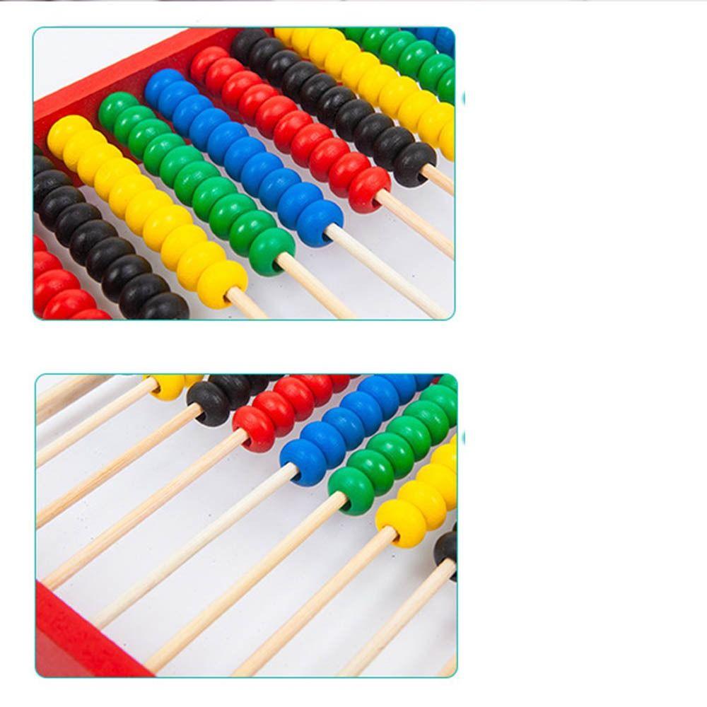 Wooden Abacus for Kids Colorful Beads Intelligence Development Children's Educational Toys Montessori Toy Mini Children Toys