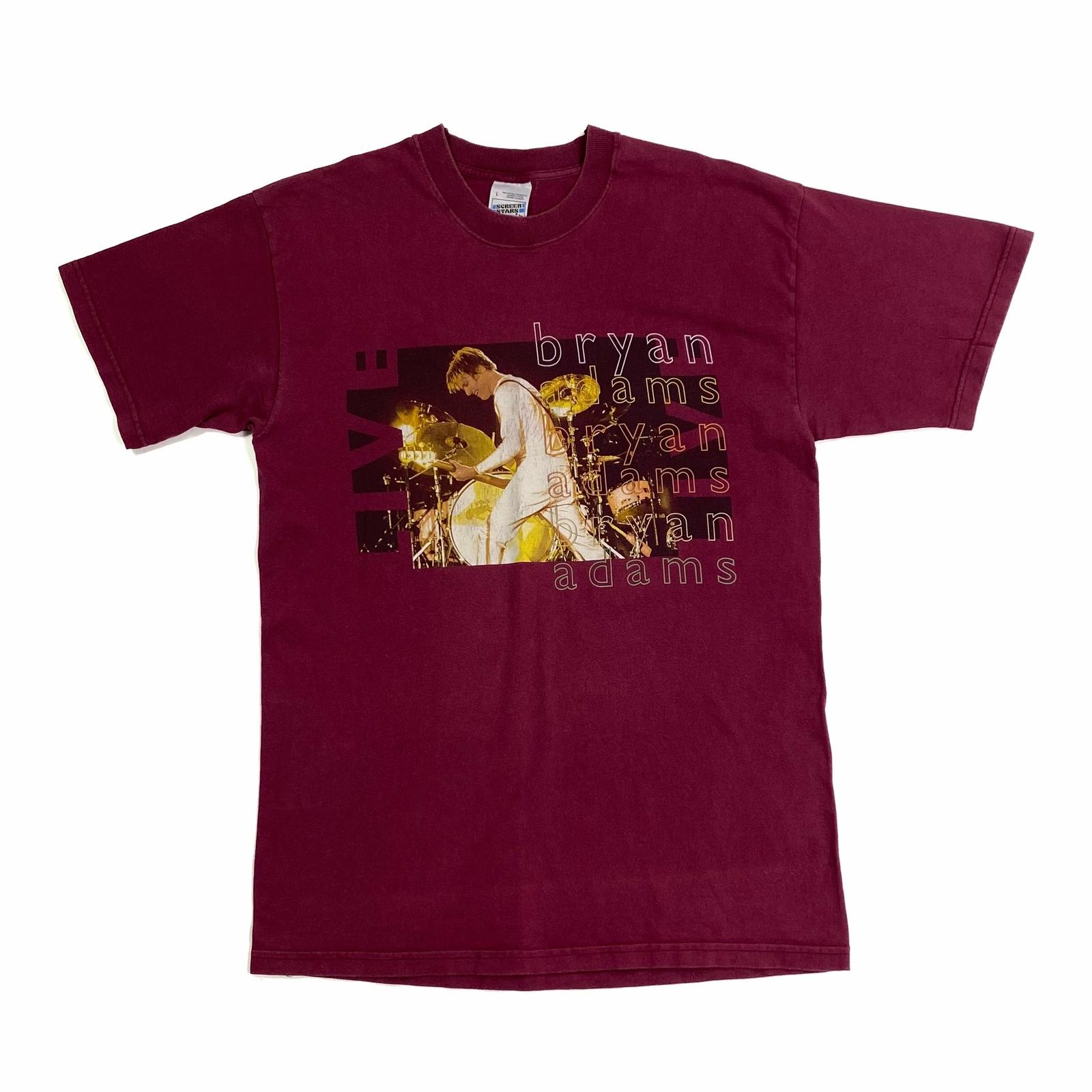 Screen Stars BRYAN ADAMS “Tour” Graphic Soft Pop Rock Music Band T-shirt Large XXXXL