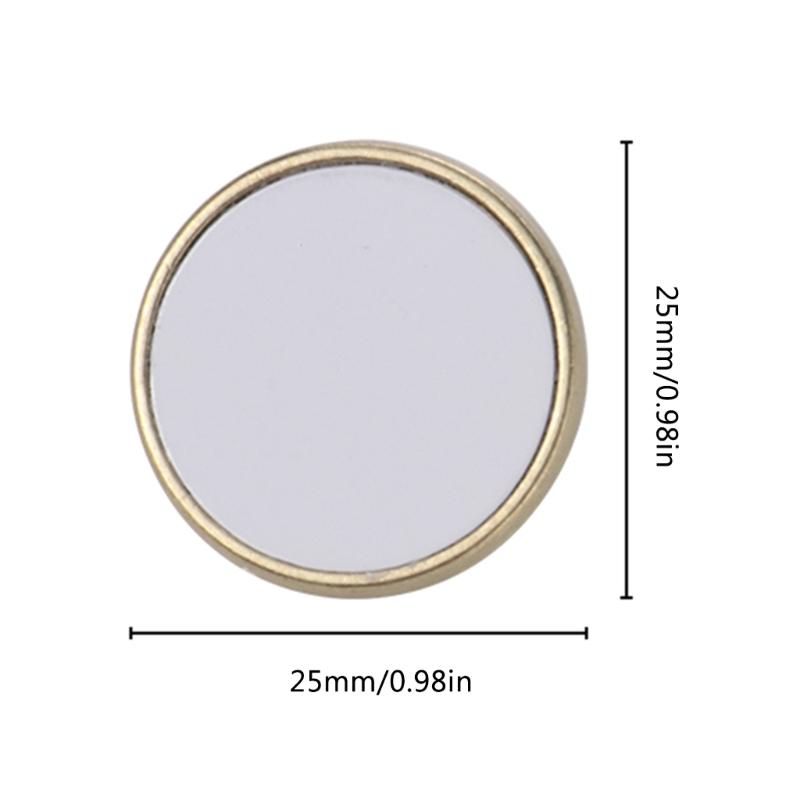 Thermal Transfer Gold Round Metal Brooch Children Day Gift Sublimation Brooch Badge Funny Backpack Accessories