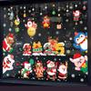 PVC Window Sticker Santa Claus Glass Sticker Fashion Xmas Decal  Shopping Mall