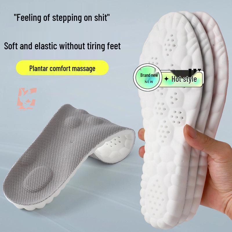 Unisex Odor-Resistant Breathable Height Boost Insoles: Super Soft, Non-Collapsing, For Sports & Military Training