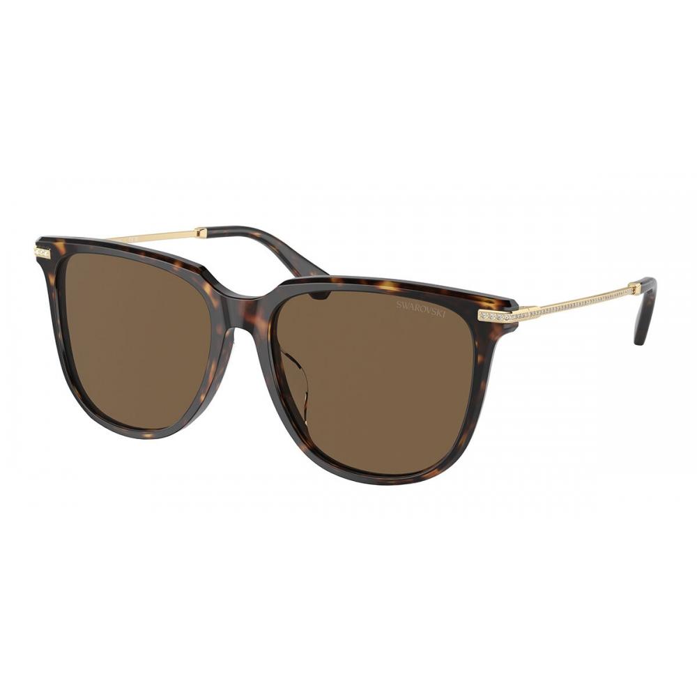 

Swarovski Sk6015d Asian Fit 100273 Women Sunglasses Dark Tortoise/55