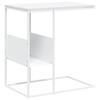 Vidaxl Side Table, White, 55X36X59.5 Cm, Wood-Based Material
