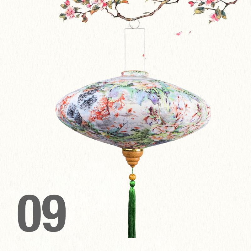 

12/14 дюйм Китайський стиль атласний шовковий ліхтар коридор ресторан чайна кімната декор палацовий ліхтар середина осені свято весни декор 12 inch