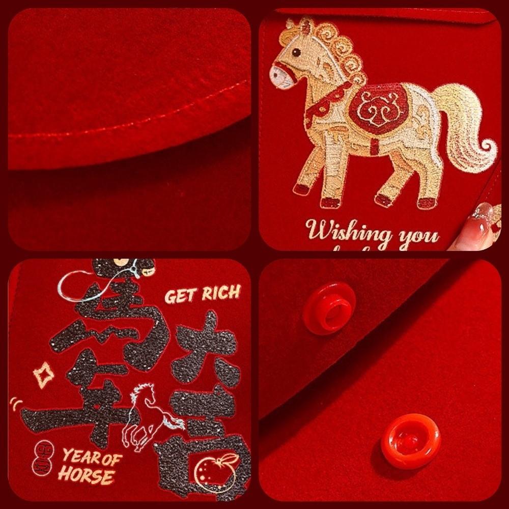 Chinese Style Cloth Red Envelope Cartoon Red Pocket Red Packet Gift Envelopes  Kids Gift