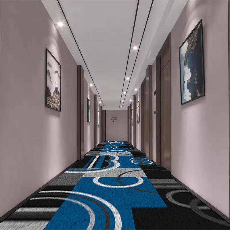 Nordic Geometric Style Long Corridor Carpet Luxury Hallway Area Rugs Non-slip Stair Floor Mat Aisle Carpet Runner Customizable