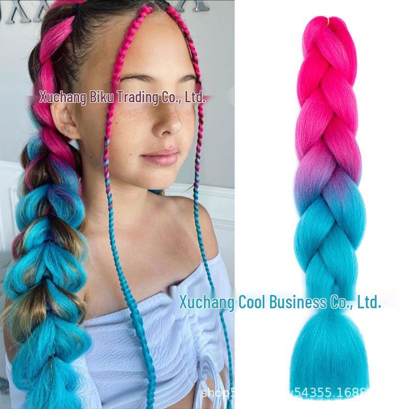 Three, Four, Five-Color Gradient High-Temp Fiber Jumbo Braid Material