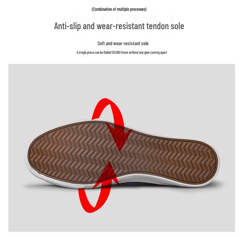 Autumn 2026 Men's Color Block Canvas Skate Shoes - Soft Sole, Breathable, Slip-On Casuals