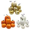 7Pcs Artificial Pumpkins Decoration Home with Large Gold Foam Pumpkins for Harvest Pumpkins Ornament DIY Halloween Craft