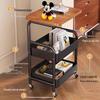 Movable Side Table and Storage Rack for Living Room or Bedroom