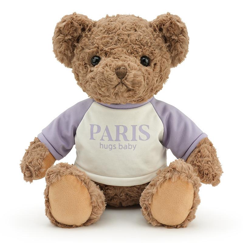 Sweatshirt Letter Fashionable Teddy Bear Cute Plush Toy Doll Gift Children For