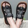Sports summer sandals Quality genuine leather casual style Versatile beach walking Hot selling youth Plus Size -46 Shoes