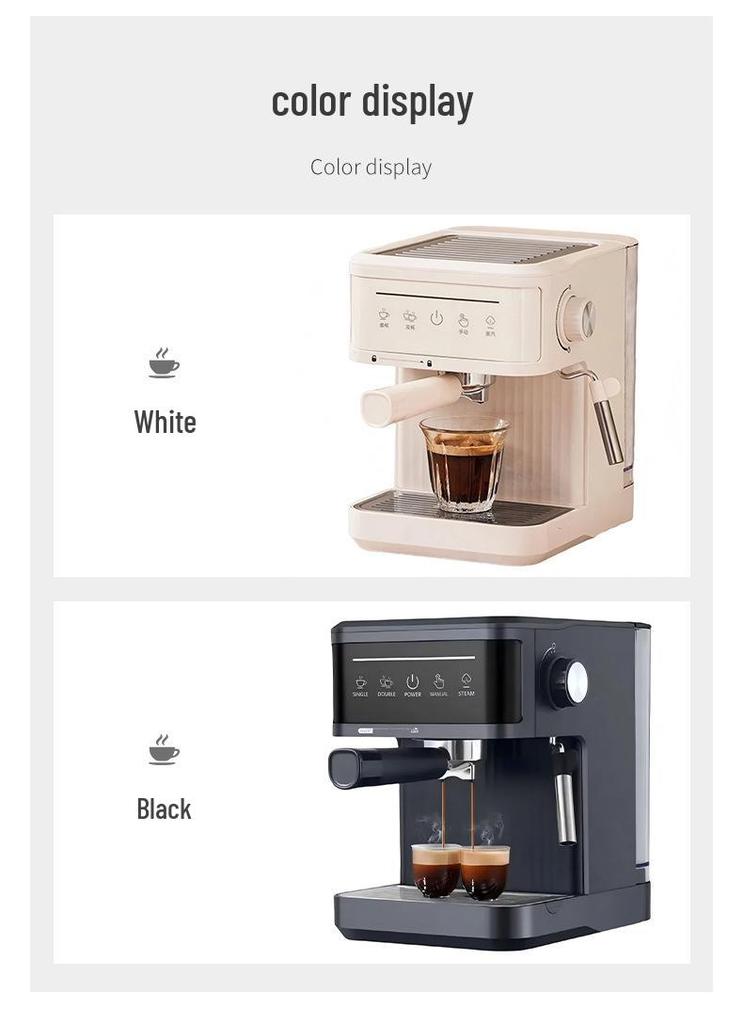 Italian Style Automatic Coffee Machine: High-Pressure Espresso & Milk Frothing All-in-One for Home.