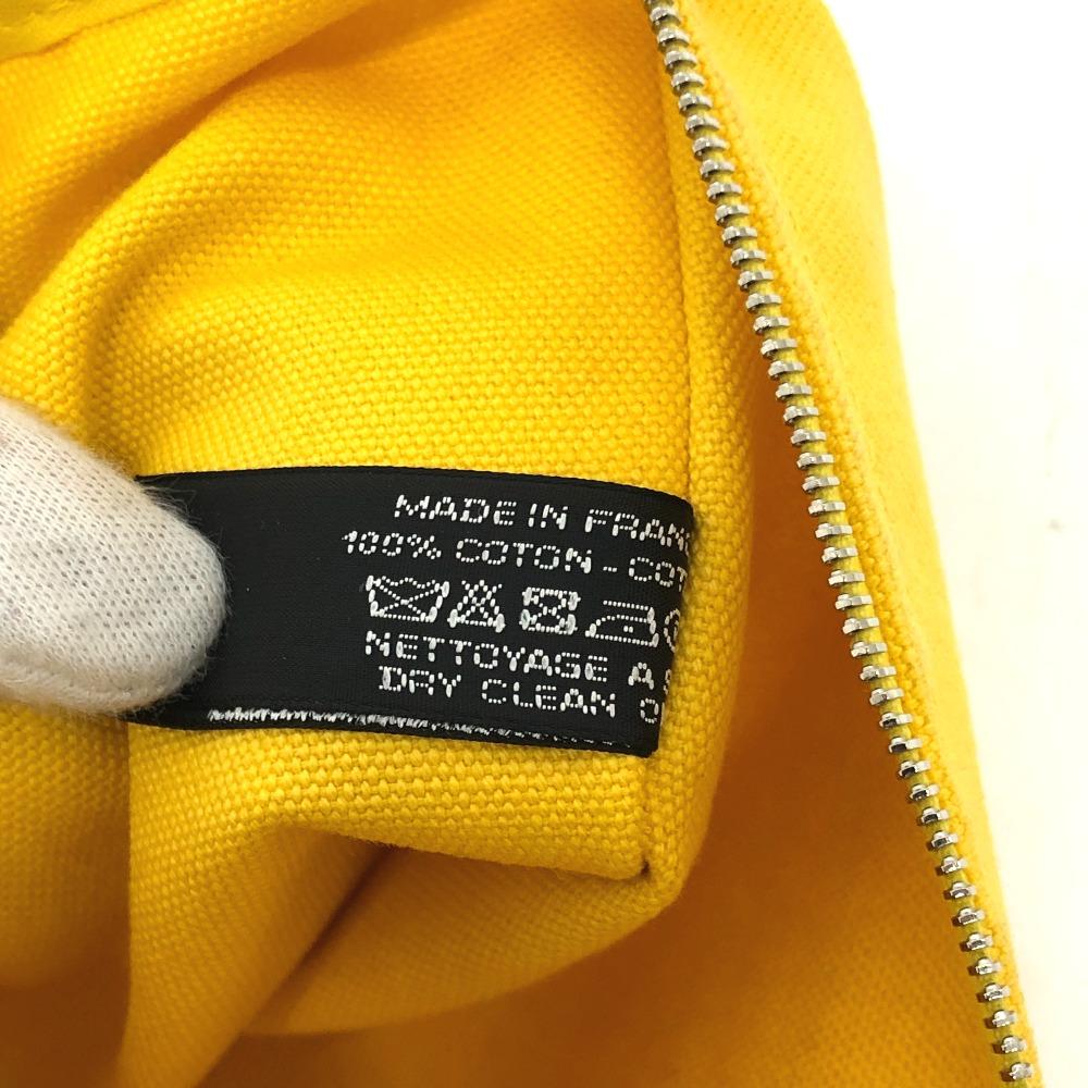 Hermes New Yachting Pouch GM  Pouch Canvas Yellow
