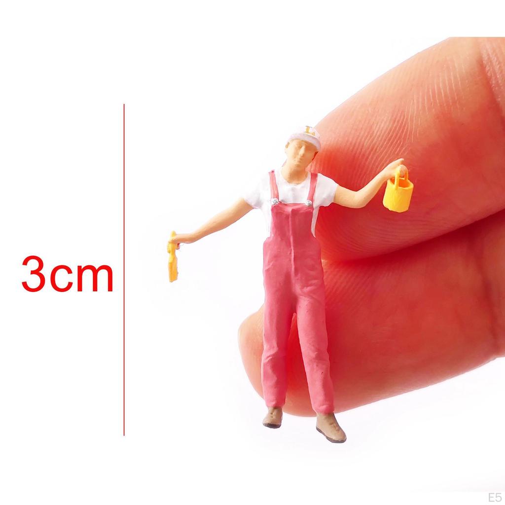 1:64 Scale Miniature Painter Figures Collection for DIY Projects