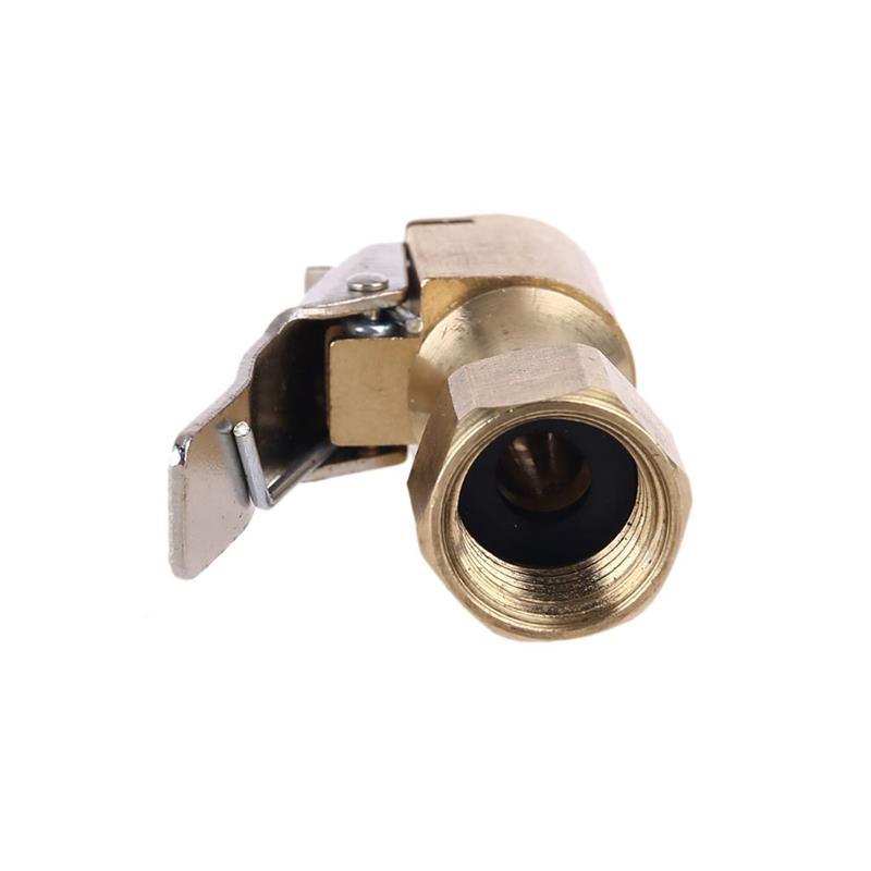 Xiaoyztan 2 Pcs Tire Chuck Straight Brass Air Inflator Chuck 1/4 NPT Thread Closed Flow with Lock-on Clip Tire Compression Inflator Accessories Xiaoyztan 2 Pcs Tire Chuck Straight Brass Air Inflator Chuck 1/4 NPT Thread Closed Flow with Lock-on Clip Tire Compression Inflator Accessories