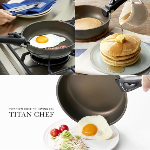 Aimedia Detachable Handle for Titanium Chefs, Multi-Handle with Dedicated Handle for Frying Pans