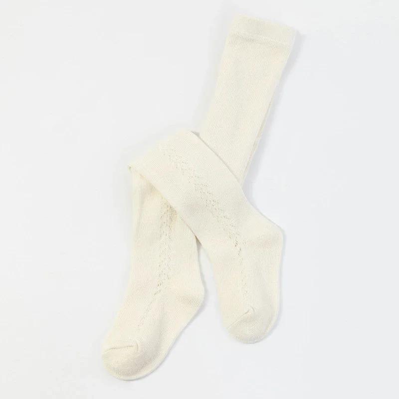 Chlapci Dívčí punčochové kalhoty Letní Bavlněné Dětské Batolecí Punčochy Prodyšné Pevné Roztomilé Kojenec Španělsko Princezna Punčocháče pro 0-5 let