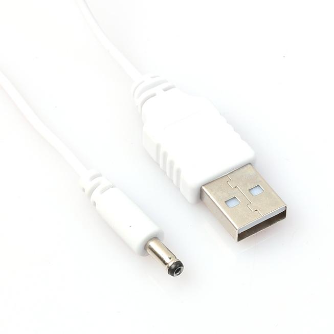 DC 3.5 x 1.35mm Male to USB Type-A Male Power Adapter Cable 1M