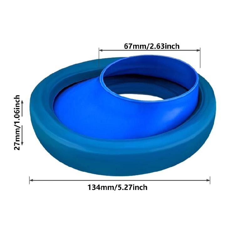 Rubber Toilet Flange Gasket Toilet Flange Seal Toilet Repositioning for Simple Repositioning & Effective Odor Control