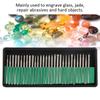 30 SZT. Zestaw Frezów Diamentowych na Trzpieniu do Szlifowania, Obrotowych Wierteł, Narzędzi do Grawerowania, Rzeźbienia Szkła, Jadeitu, Biżuterii
