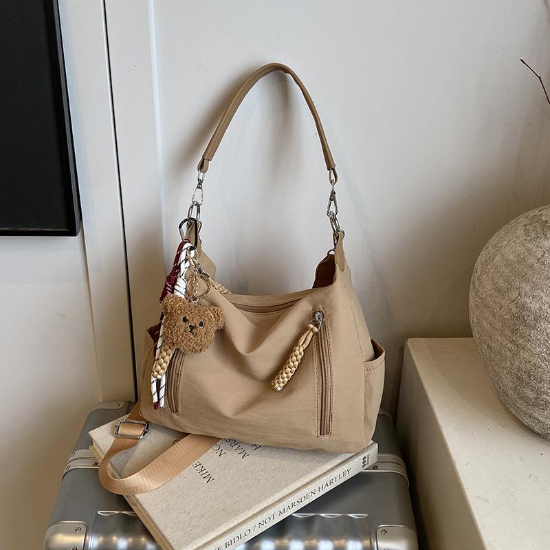 Summer new casual simple tote bag women commute to work large capacity shoulder bag crossbody armpit bag