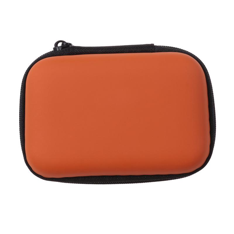 Portable USB Data Cable Organizer Leather Earphone Storage Bag Headphone for Case Cover Protector Mini Zipper Hard Pouch