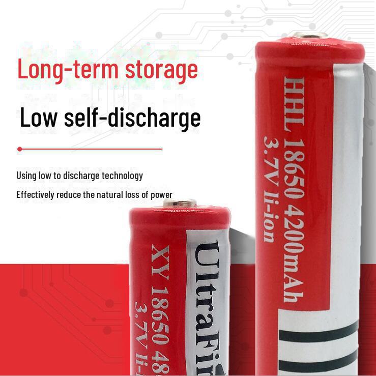 Rechargeable 18650 Lithium Battery 4800mAh for Flashlights and Hair Clippers