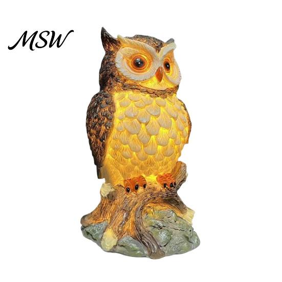 Gift for Animal Lovers And Collectors 3D LED Night Light, Resin Dolphin Owl Lion Sculpture Table Unique Boys Girls Lamp, USB Desk Decor Bedroom, Warm