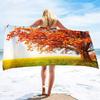 Microfiber Beach Towel,Absorbent Fall Bath Towel Oversized,Quick Dry Maple Leaf Beach Towel for Adult,Sand Free Swim Beach Towel