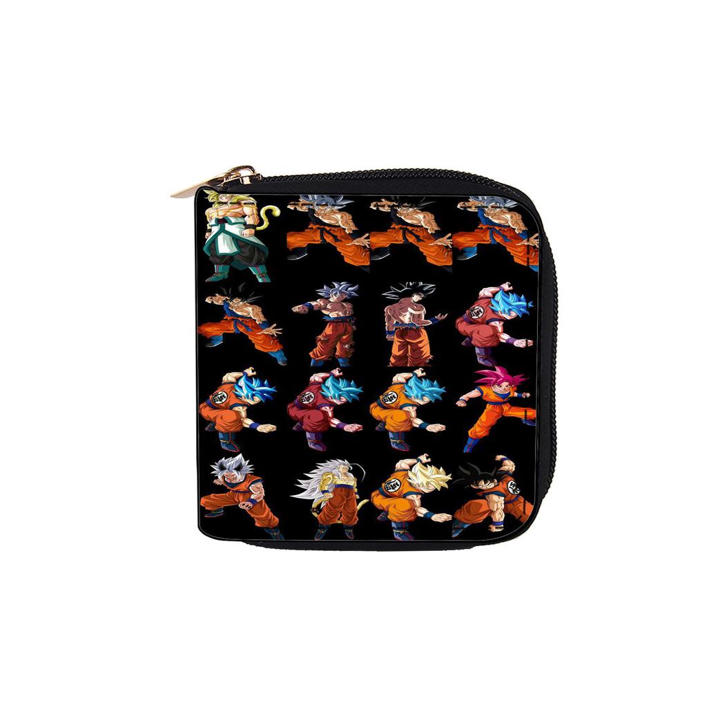 Dragon Ball Short Zipper Pocket Wallet Clutch Wallet Cartoon Wukong