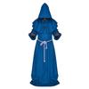 Halloween Monk Death Hooded Robes Priest Cloak Cosplay Costume Party Medieval