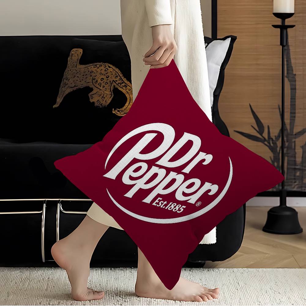 D-Dr Pepper Maple Design Cushion Cover Happy Autumn Harvest decor Holiday Decorati Pillow Cover