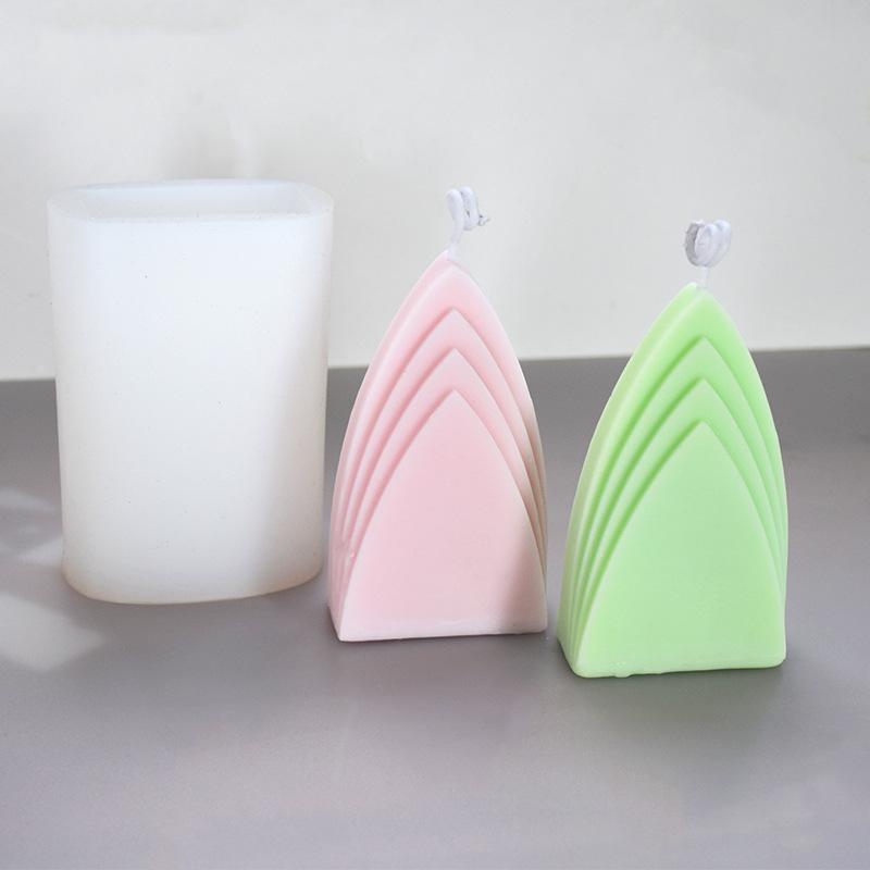 Abstract Geometry Mountain Shaped Candle Silicone Mold Irregular Geometry Candle Silicone Mold Cake Chocolate Silicone Soap Mold
