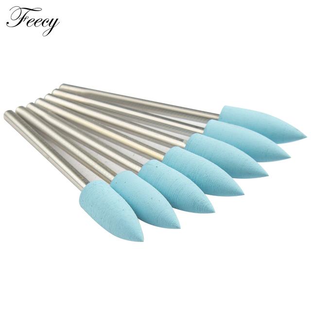 

7 шт. фрезы для маникюра силиконовые сверла для ногтей для маникюрной машины фрезы для удаления гель-лака буферные файлы