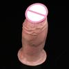 FAAK Nude Foreskin Penis For Beginners Silicone Realistic Dildo With Suction Cup Anal Plug Adult Sex Toys For Women Men