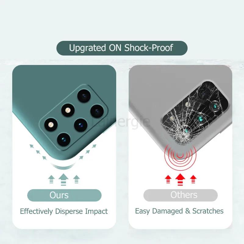Custodia per OnePlus 8T Nuova in Silicone Liquido Opaco Morbida Protezione Fotocamera Copertura per Custodie Telefono OnePlus 8T One Plus 8T