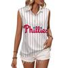 2024 Women's V-Neck NFL Team Long Sleeve T-Shirt with 3D Print Design