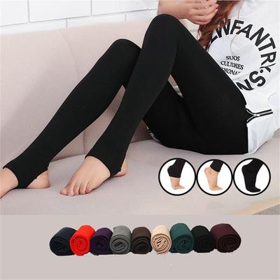 Hosiery Thermal Full Full Foot Tights Pants Women's  Pantyhose Fleece Leggings Clothing Accessories