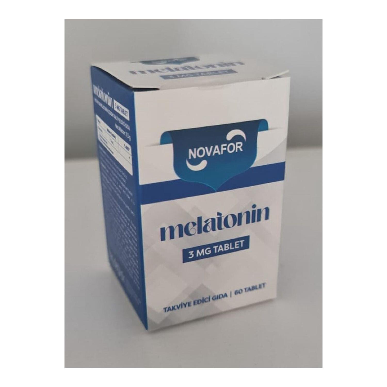 

Novafor Melatonin 3 Mg 60 Tablets Food Supplement
