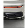 2pcs Glossy Black For VW Tiguan L 2020 2021 2022 Car ABS Accessories Muffler Exhaust Pipe Tail Cover Trim