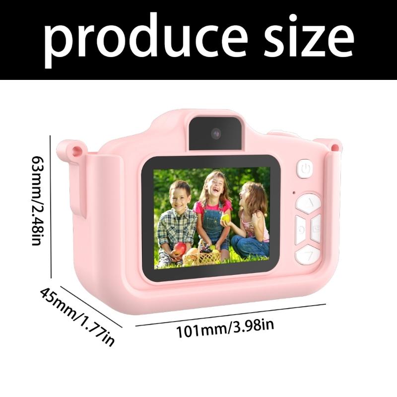 Childrens Digital Camera 5MP High Resolution Lightweight Ergonomic Grip Creative Photo Effects Suitable For Toddlers