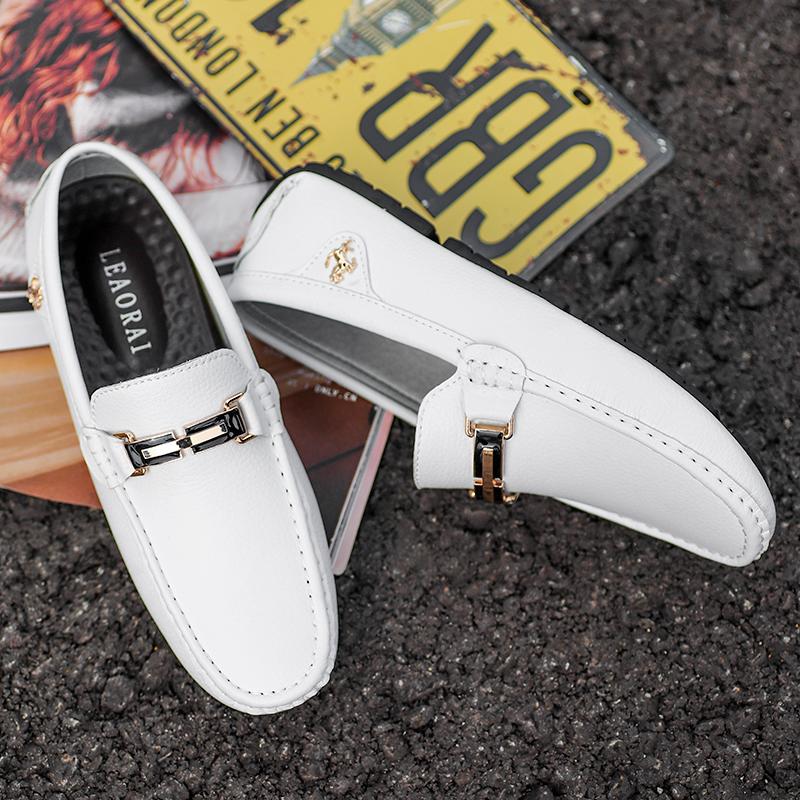 Scarpe in pelle crosta Mocassini da uomo Scarpe comode casual da uomo Scarpe basse Mocassini Calzature da uomo